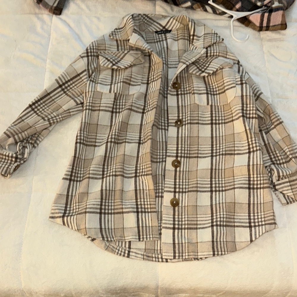 Plaid Button-Up Shirt
